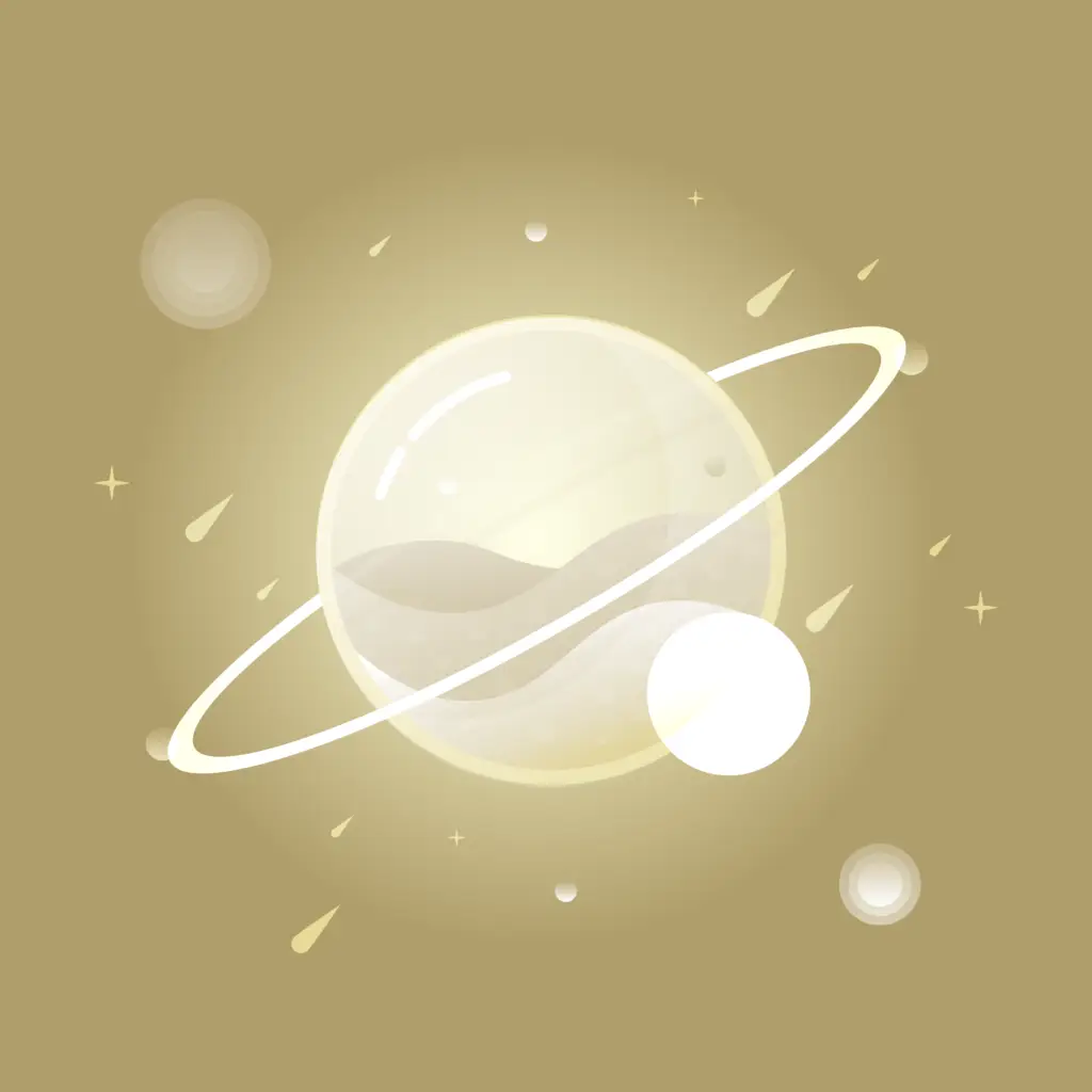 Journal/Portfolio - Illustration graphique - Planète - version sable